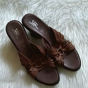 ❤️ Spring Step Leather platform sandals sz 41☀